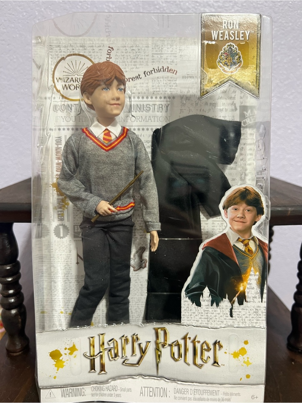 Ron Weasley Harry Potter Doll - Red Hair, Gray & Black Outfit
